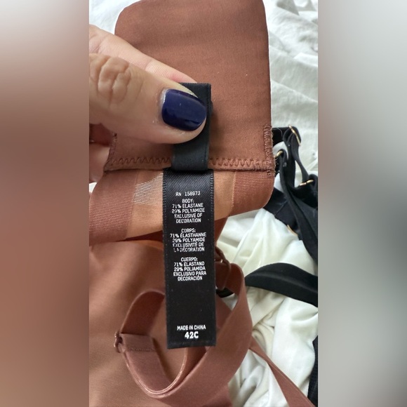 2 Skims Bra underwear mesh 42C Jasper and Cocoa - Picture 3 of 4